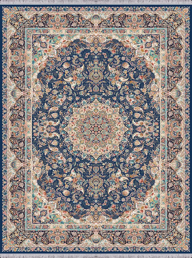 فرش 1500 شانه ابریشم نما طرح جیران فرش 1500 شانه ابریشم نما طرح جیران - Image 2